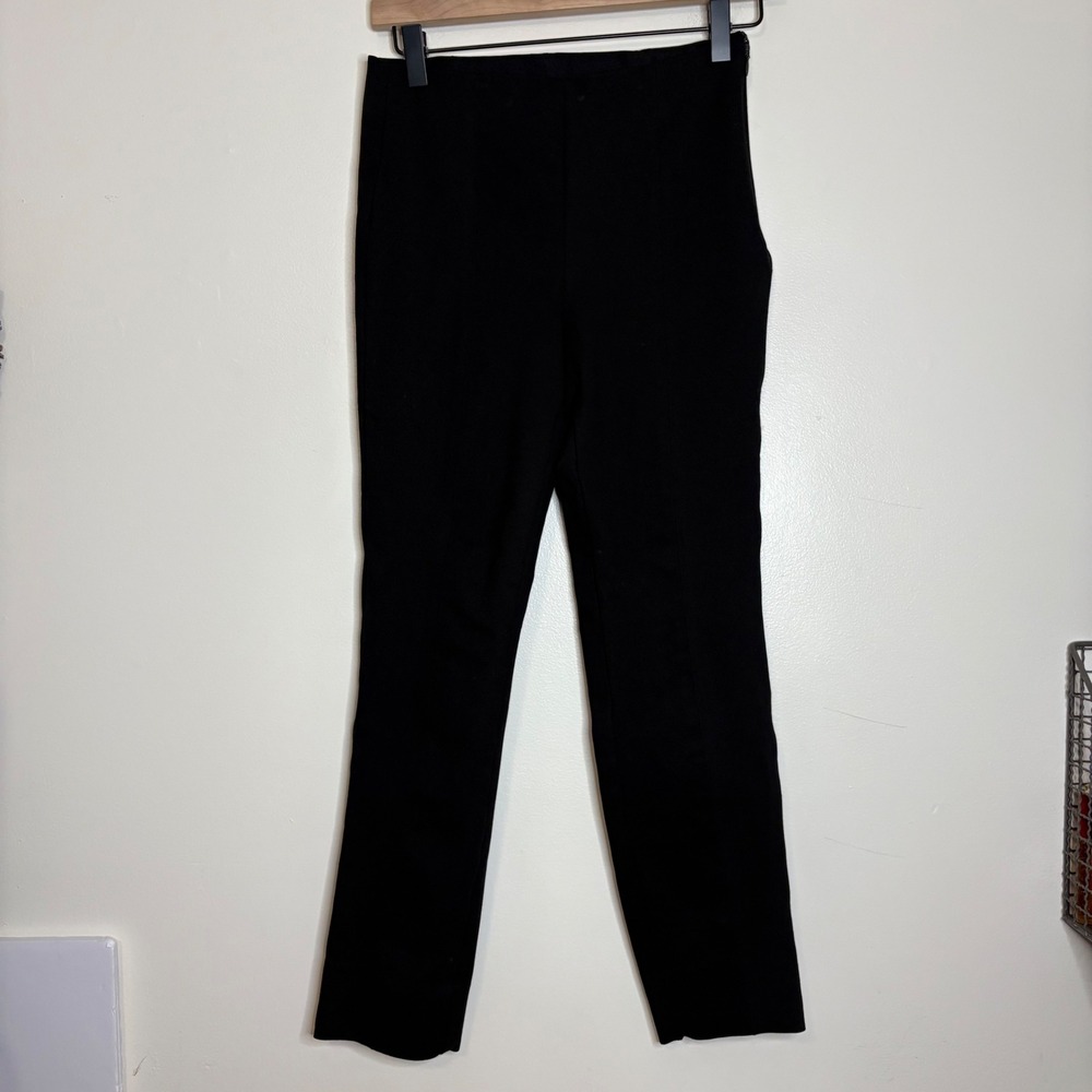 Quince Ponte Black Elastic‎ Waist Wide Leg Pants Women's Size Small